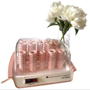 Vintage Hot Rollers Samson Dominon pink! Super rare!